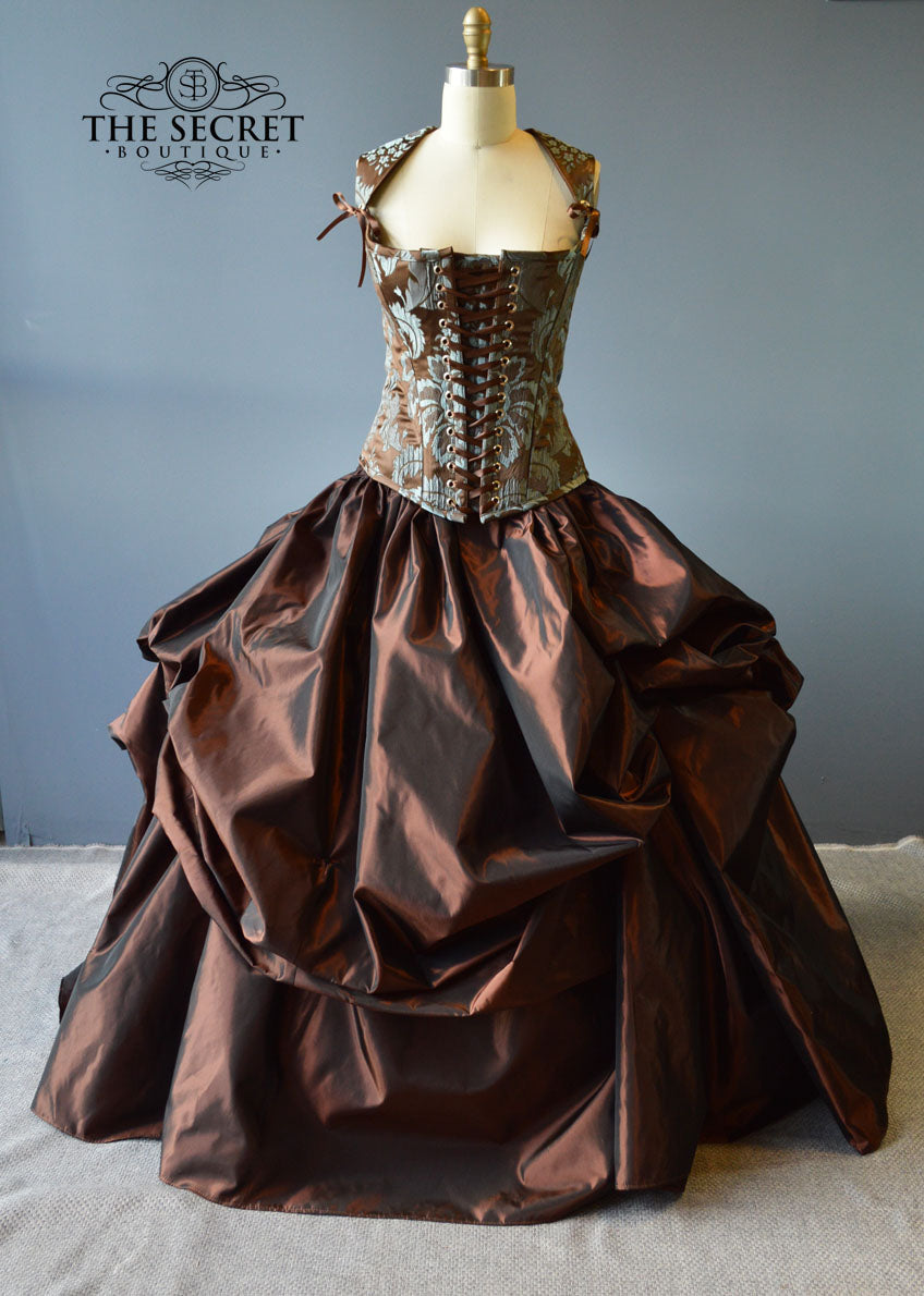 Steampunk Wedding Dress Copper and Blue Steampunk Wedding Dress Copper and Blue