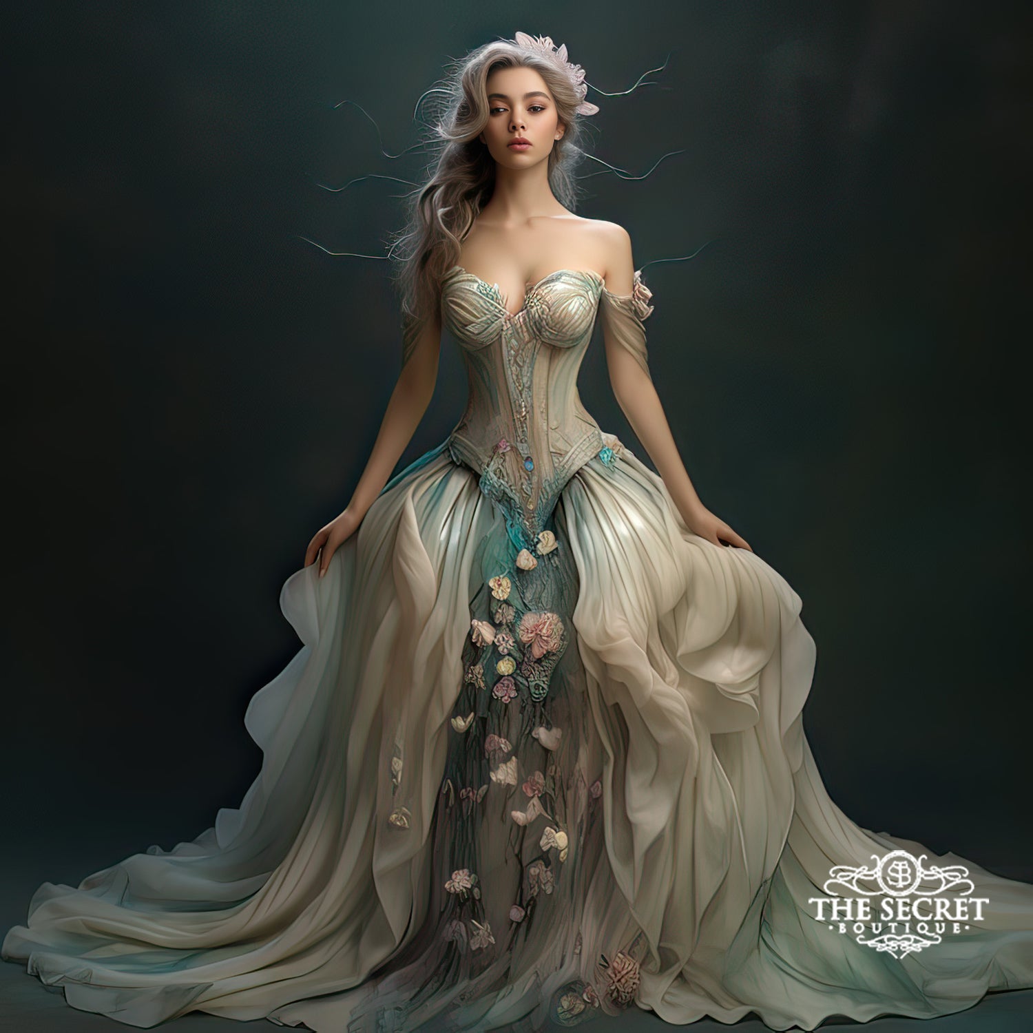Ai art inspired wedding dresses