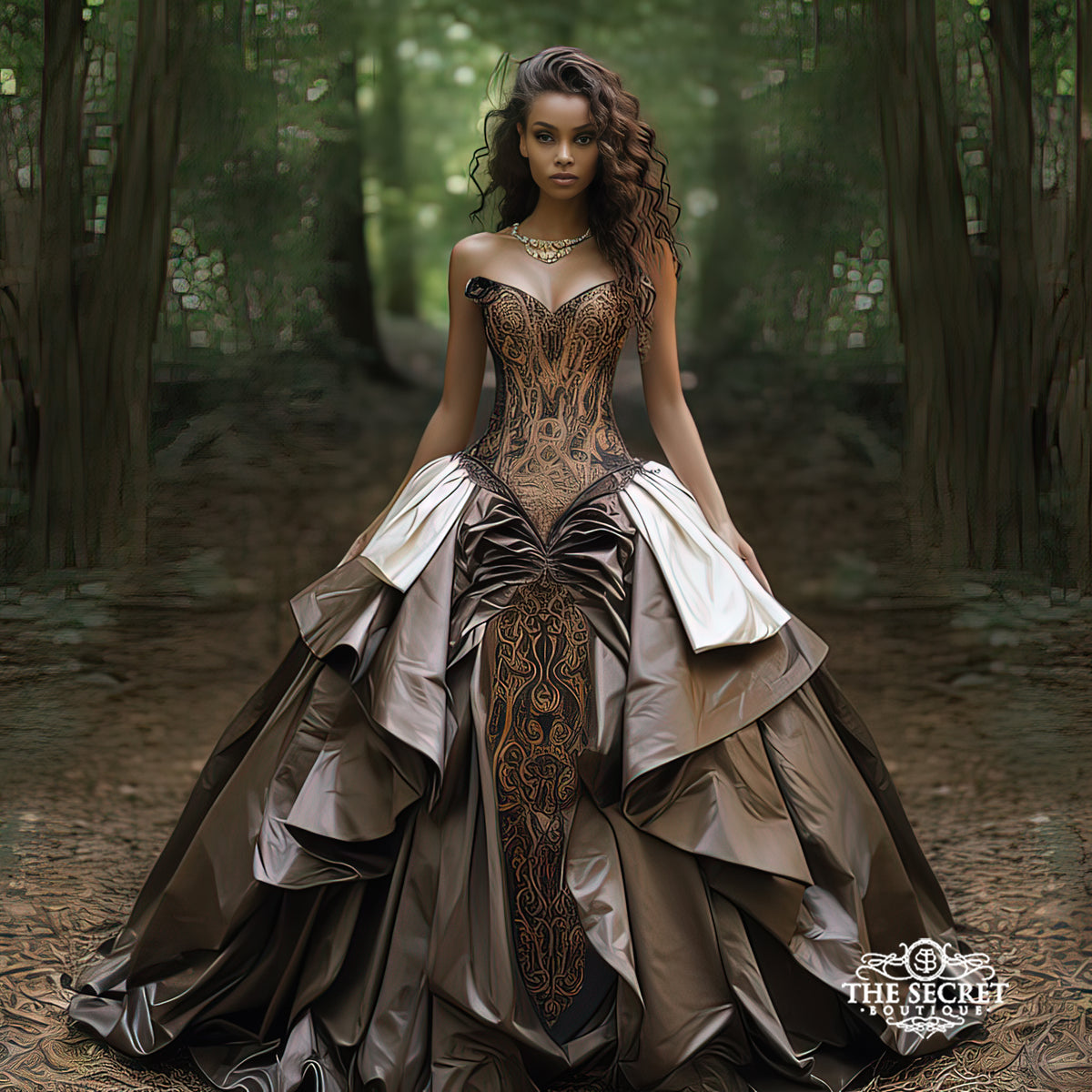 Copper and Black Steampunk Wedding Gown – My Store